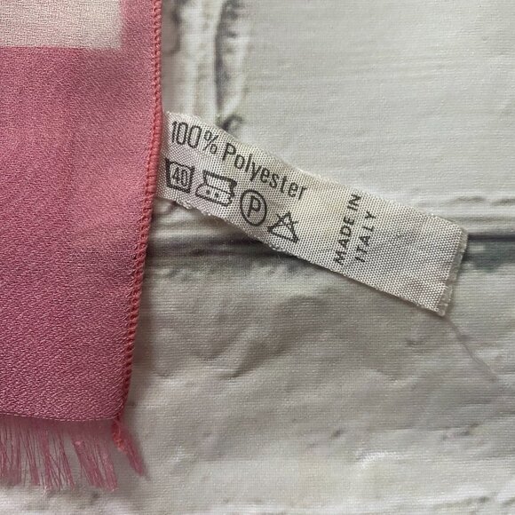 Vintage Pink & White Floral Scarf - Picture 5 of 6